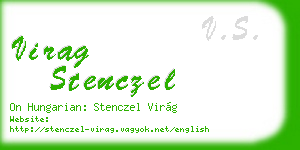 virag stenczel business card